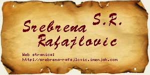 Srebrena Rafajlović vizit kartica
